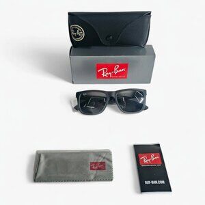 Ray-Ban Justin RB4165 54-16-145 Grey Gradient Lenses Gray Frame Sunglasses